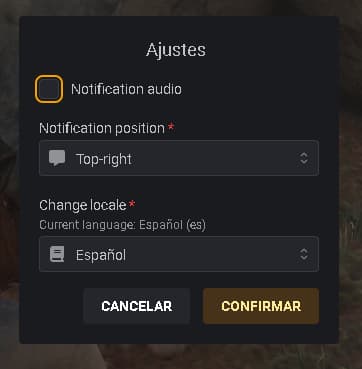 Pick your locale Selecting a language locale in the ox_lib menu